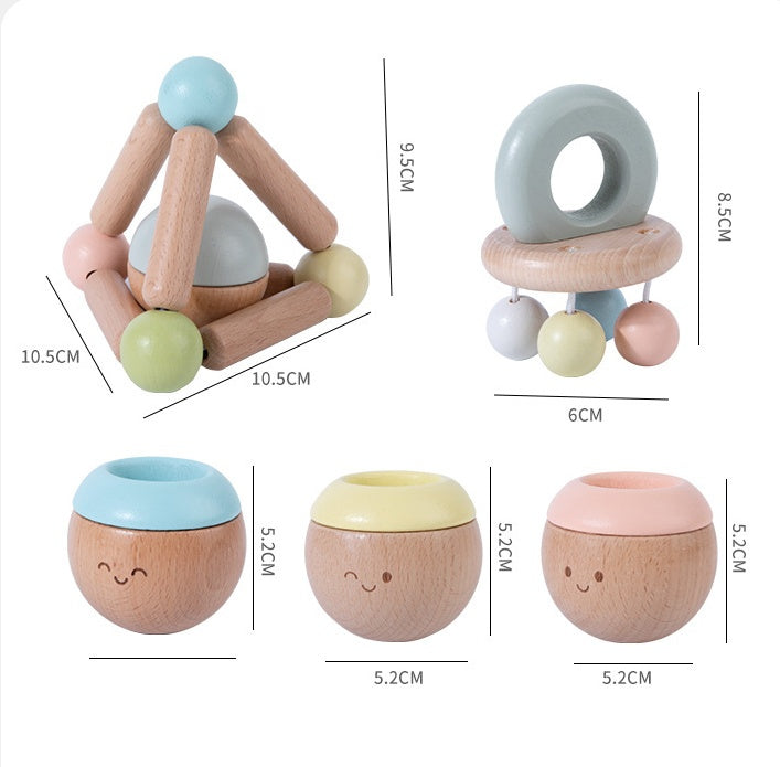 Infant Sensory Five-piece Set Tumbler Beech Educational Toys