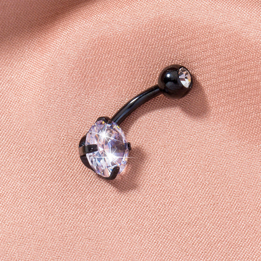 Women's Retro Zircon Belly Button Ring